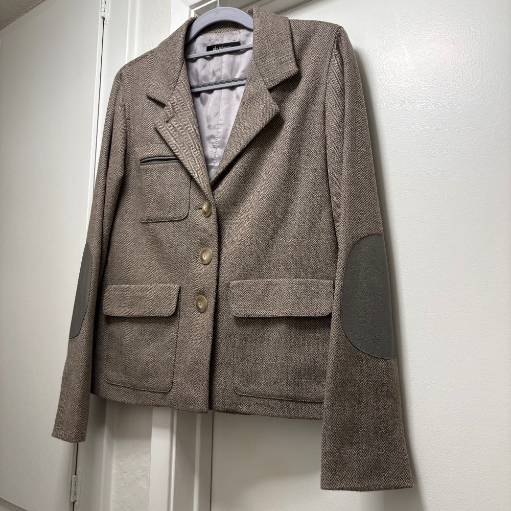 Ulla Johnson herringbone tweed blazer - size 4